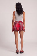Ellis Plaid Pleated Skort