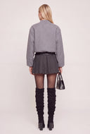 Plaid Belted Mini Skirt