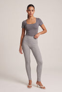 Ribbed High Waist Leggings