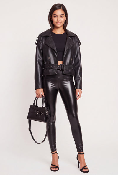 Vegan Leather Leggings