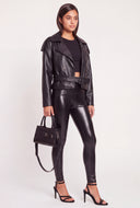 Vegan Leather Leggings