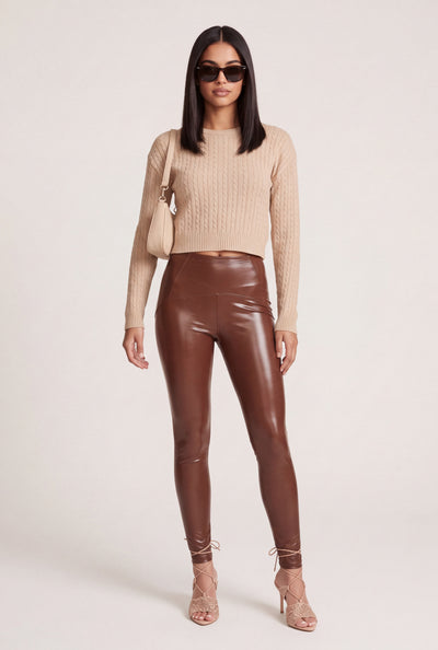 Vegan Leather Leggings