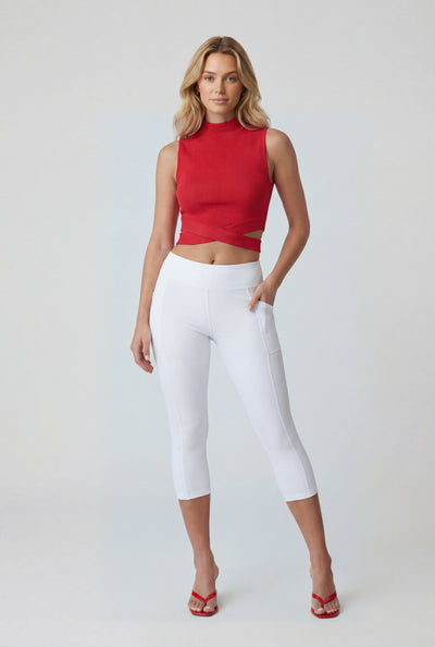 Mckenna High-Waist Capris Leggings