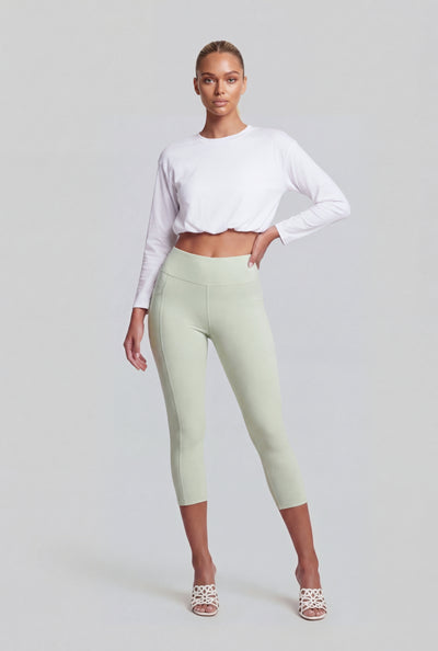 Mckenna High-Waist Capris Leggings