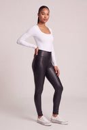 Vegan Leather High Waist Leggings