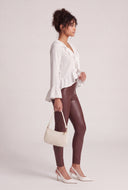 Vegan Leather High Waist Leggings