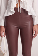 Vegan Leather High Waist Leggings