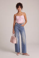Glam High Waist Wide-Leg Jeans