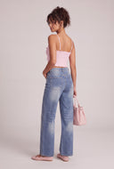Glam High Waist Wide-Leg Jeans