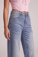 Glam High Waist Wide-Leg Jeans