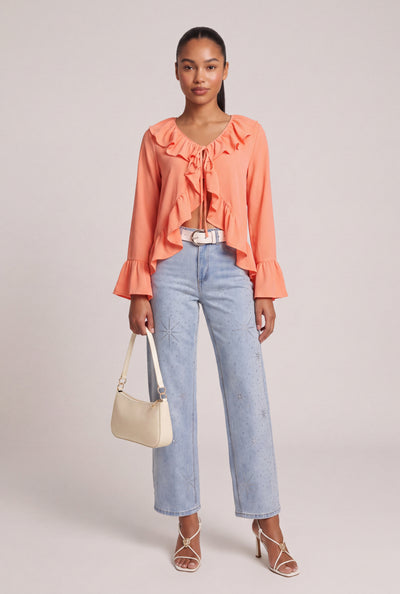 Catalina Glam Belted Jeans
