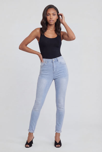 Rolled Cuff Skinny Jeans