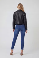 Rolled Cuff Mid-Rise Skinny Jeans