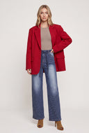 Glam Studded Belted Straight-Leg Jeans