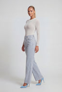 Glam Studded Wide-Leg Jeans