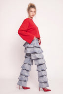 Tiered Ruffle Jeans