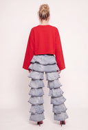 Tiered Ruffle Jeans