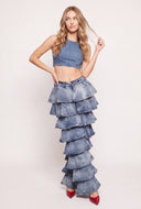 Tiered Ruffle Jeans