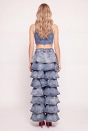 Tiered Ruffle Jeans
