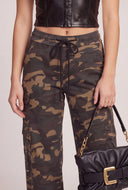 Camo Drawstring Cargo Pants