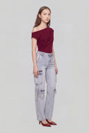 Celine Whiskered Cargo Straight-Leg Jeans