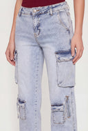Celine Whiskered Cargo Straight-Leg Jeans