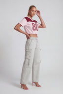 Azalea Wide-Leg Cargo Jeans