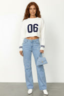 Margo Fayed Floral Straight-Leg Jeans