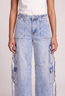 Wide Leg Utility Jeans
