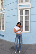 Elliot Acid Wash Cargo Jeans