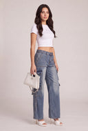 Elliot Acid Wash Cargo Jeans