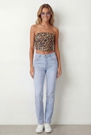 Frayed Edge Slim Straight Jeans