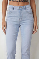 Frayed Edge Slim Straight Jeans