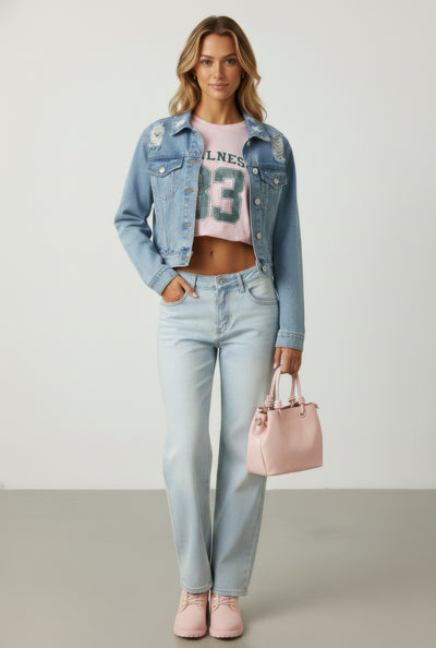 Vintage Wash Relaxed Fit Straight-Leg Jeans
