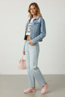 Vintage Wash Relaxed Fit Straight-Leg Jeans