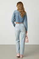 Vintage Wash Relaxed Fit Straight-Leg Jeans