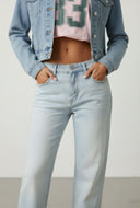 Vintage Wash Relaxed Fit Straight-Leg Jeans