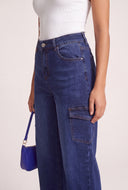 Wide Leg Cargo Jeans