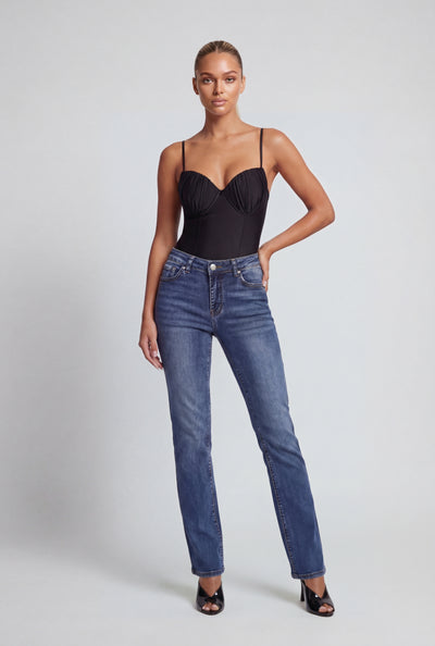 Shelby Mid Rise Bootcut Jeans