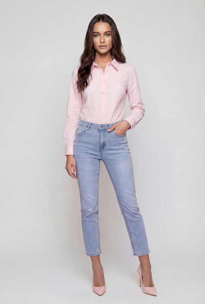 Maggie Straight-Leg Ankle Jeans
