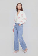 Liliana Whiskered Wide-Leg Jeans