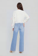 Liliana Whiskered Wide-Leg Jeans