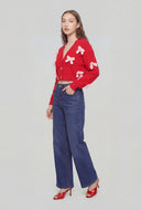 Liliana Whiskered Wide-Leg Jeans