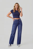 Low Rise Straight-Leg Jeans