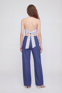 Drawstring Straight-Leg Jeans