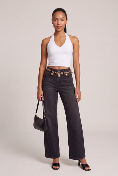 Wide Leg Stretch Jeans