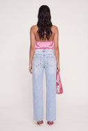 Wide Leg Stretch Jeans