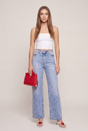 Wide Leg Stretch Jeans