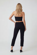 Destroyed Mid-Rise Slim Straight Jeans