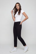 Victoria Rolled Cuff Stretch Mom Jeans